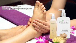 Liệu trình massage chân với dầu massage chân. Dầu mát xa chân cho Spa.